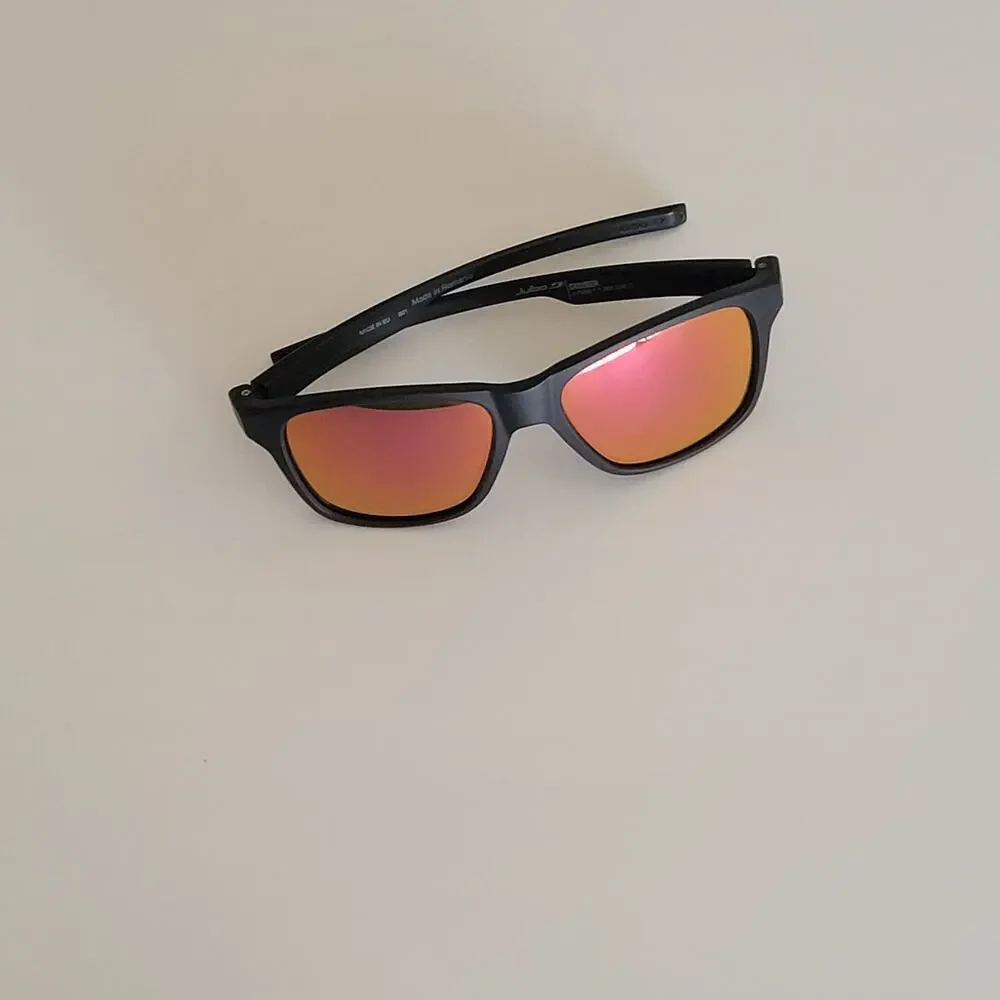 Julbo Kids Cruiser sunglasses durable matte black frame red mirror lenses